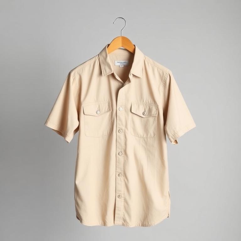 Camisa pescador manga corta